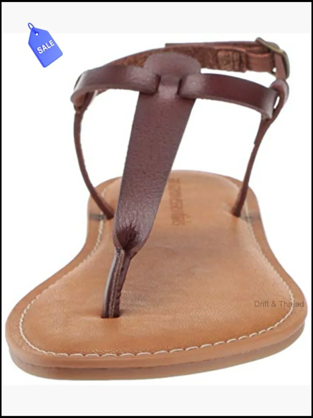 Adjustable Ankle Strap Sandal with Memory Foam Insole